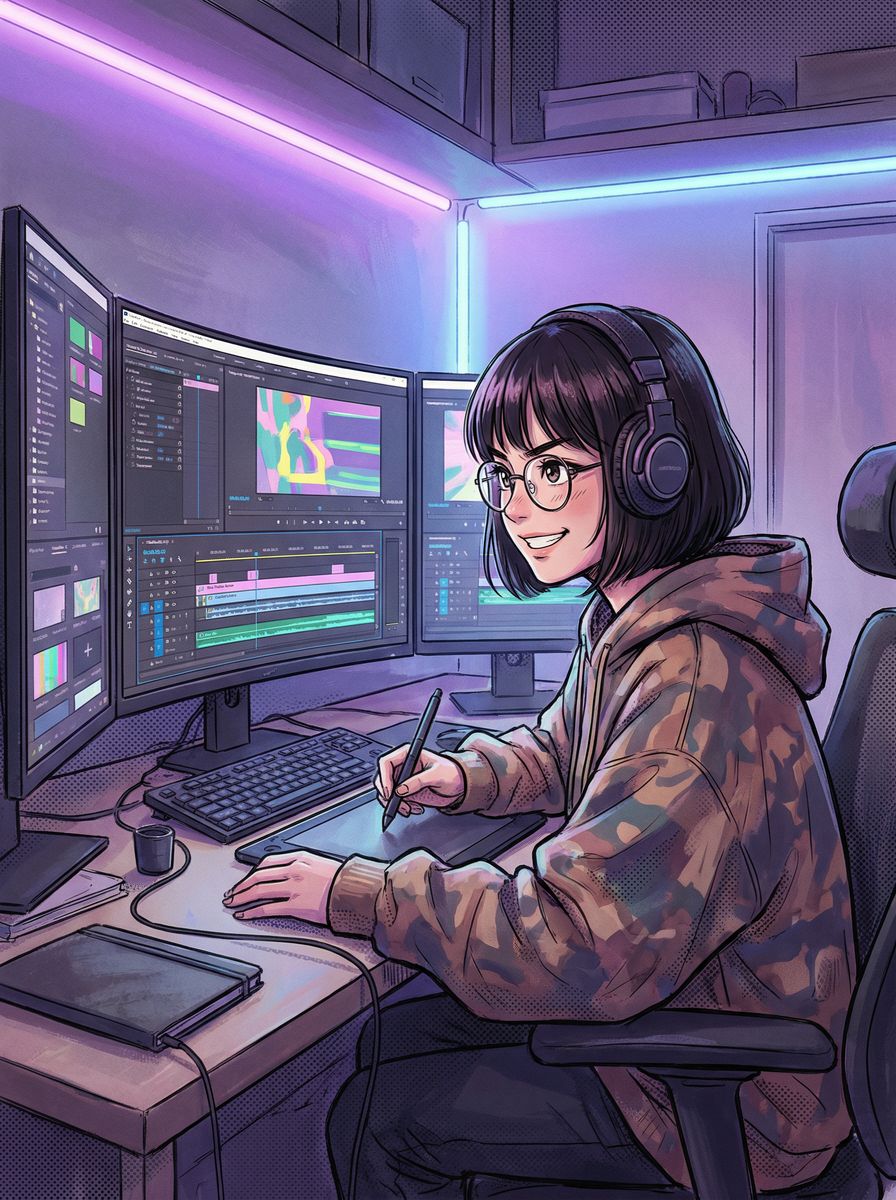 玩物社区视频剪辑师王芳