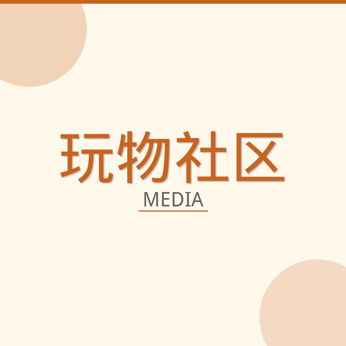 玩物社区影视传媒Logo